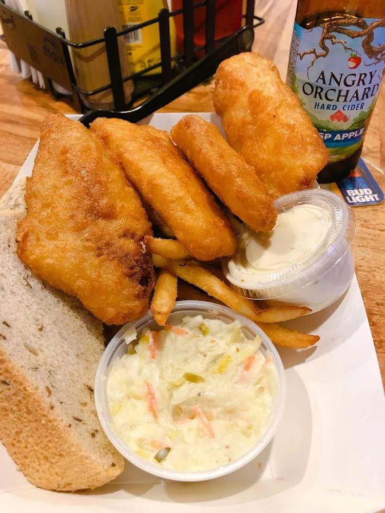Beer Battered Cod Dinner