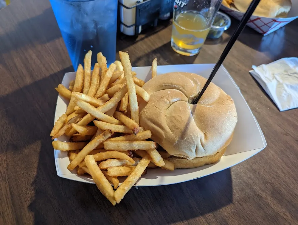 Ham and Swiss Hamburger